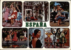 Views of Typical Spanish Costumes Postcard