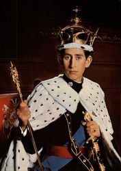 Investiture of H.R.H. Prince Charles, Prince of Wales Postcard