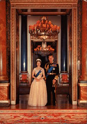 Her Majesty Queen Elizabeth and His Royal Highness The Duke of Edinburgh Postcard