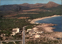 Areal View of Cala Aguila Postcard