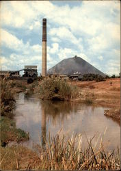 Chimney of Copperworks Factory Postcard