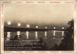 The Midnight Sun Photographed Every 20 Minutes Postcard