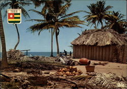 Village at the Seaside Postcard