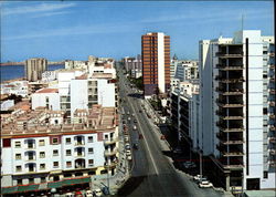 View of Main Street Cadiz, Spain Postcard Postcard