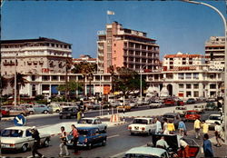 Palacio, Cibra and Paris Hotels Postcard