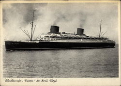 Schnelldampfer "Europa" Postcard