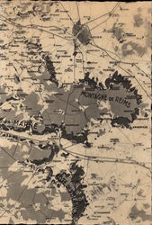 Map of Champagne Postcard