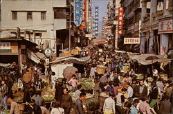 Open Air Market Postcard