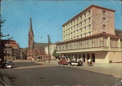 View towards the Theatre Square Chemnitz, Germany Postcard Postcard