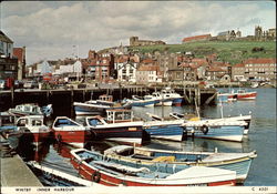 Whitby Inner Harbour Great Britain Postcard Postcard