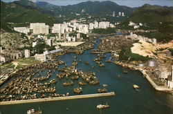 Aerial View of City Postcard