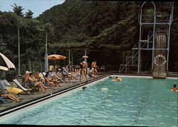 Swimming pool, Fujiya Hotel Postcard
