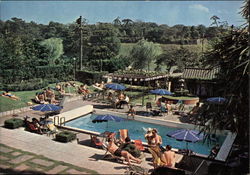 Pool View, San Bancho Hotel Postcard