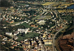 View of the Town Namsos, Norway Postcard Postcard