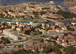 View of the Town with the Hospital in the Foreground Postcard