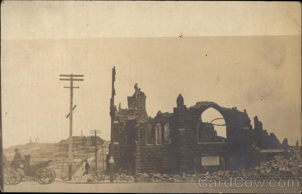 St. Luke's Church In Ruins  San Francisco California