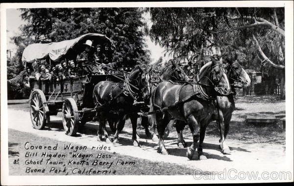 Covered Wagon Rides at Ghost Town, Knott's Berry Farm Buena Park California