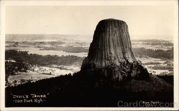 Devil's Tower, 1200 Feet High Wyoming