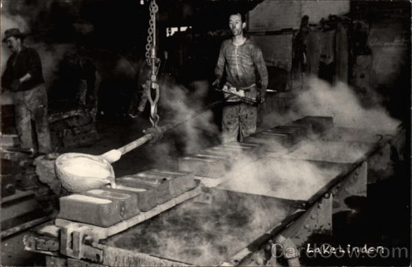 Smelter Employees at Work Lake Linden Michigan