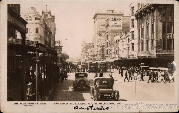 Swanston Street, Looking South Victoria Australia