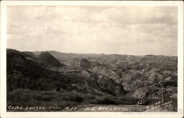 Cedar Canyon from #10 Bad Lands North Dakota