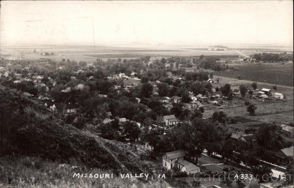 View over Town Missouri Valley Iowa