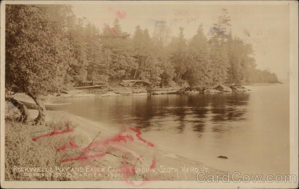 Rockwell's Ray and Eagle Camp Landing South Hero Vermont