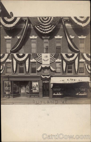 Street Decorated for Celebration Rutland Vermont
