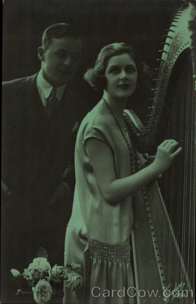 Man and Woman with a Harp Romance & Love