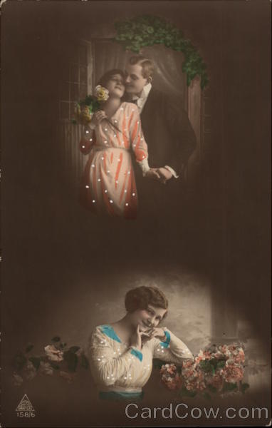 Young Woman Dreaming of Being with Beau Romance & Love