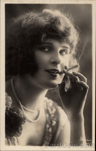 Woman Smoking a Cigarette Women