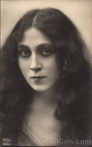 Young Woman with Long Dark Hair Women
