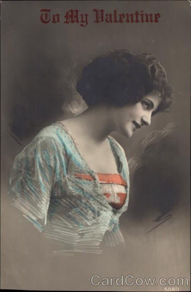 To My Valentine - Portrait of Young Woman Romance & Love