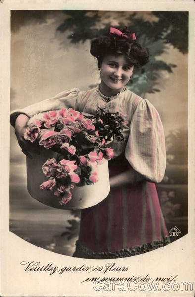 Please Keep These Flowers in Remembrance of Me. (French)