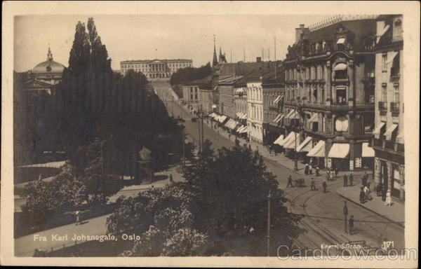 Fra Karl Johansgate Oslo Norway