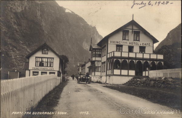 On the Road Out of Gudvangen, With Viking Hotel Norway