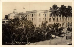 Washington Hotel Colon, Panama Postcard Postcard