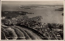 View of Town and Sydney Harbour Manly, Australia Postcard Postcard