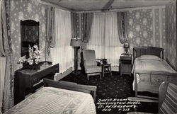 Guest Room, Huntington Hotel Postcard