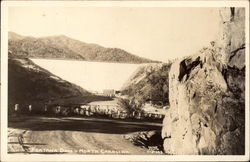 View of Fontana Dam From the Road Postcard