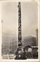 Totem Pole ~ Pioneer Square Postcard