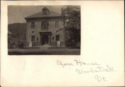 Opera House Woodstock, VT Postcard 