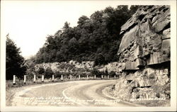 West Side of Cheat Mountain, Rattlesnake Rocks Postcard