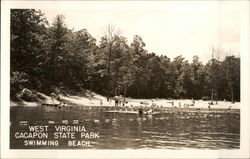 Swimming Beach, Cacapon State Park Postcard
