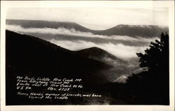 The Devil's Saddle, New Creek Mountain West Virginia Postcard 