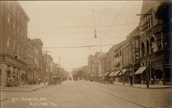 7th - Centre Streets Intersection Postcard