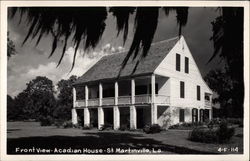 Front View - Acadian House Postcard