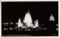 Capitol Plaza at Night Postcard