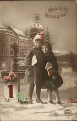 Happy New Year (Dutch) Postcard