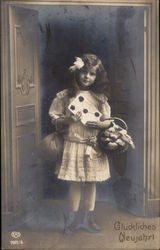 Happy New Year (Gluckliches Neujahrl) Postcard